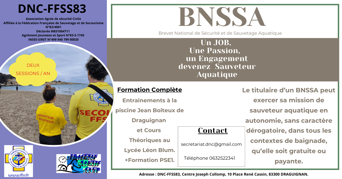 affiche BNSSA Format paysage