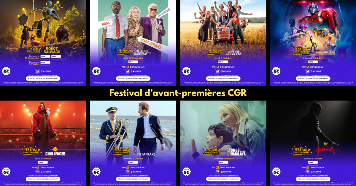 Festival d’avant-premières CGR