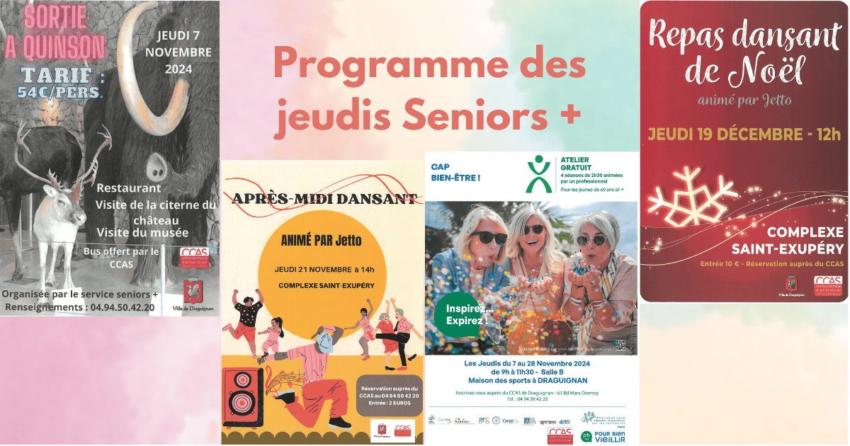 programme des jeudis Seniors +